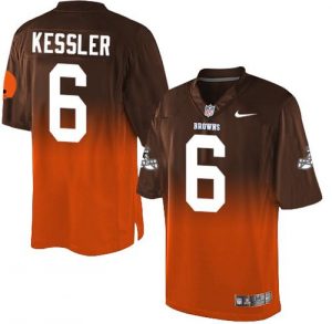 Nike Browns #6 Cody Kessler Brown Orange Men's Stitched NFL Elite Fadeaway Fashion Jersey