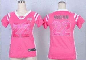 Nike Buccaneers #22 Doug Martin Pink Women's Embroidered NFL Elite Draft Him Shimmer Jersey