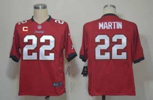 Nike Buccaneers #22 Doug Martin Red Team Color With C Patch Men's Embroidered NFL Game Jersey