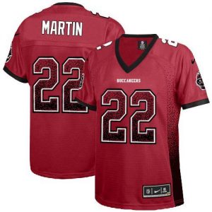 Nike Buccaneers #22 Doug Martin Red Team Color Women's Embroidered NFL Elite Drift Fashion Jersey