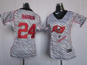 Nike Buccaneers #24 Mark Barron Zebra Women's Embroidered NFL Elite Jersey