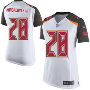Nike Buccaneers #28 Vernon Hargreaves III White Women's Stitched NFL New Elite Jersey