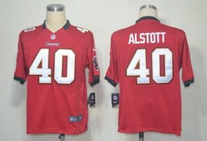 Nike Buccaneers #40 Mike Alstott Red Team Color Men's Embroidered NFL Game Jersey