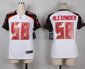 Nike Buccaneers #58 Kwon Alexander White Women's Stitched NFL New Elite Jersey