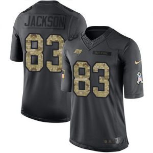 Nike Buccaneers #83 Vincent Jackson Black Youth Stitched NFL Limited 2016 Salute to Service Jersey
