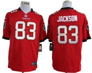 Nike Buccaneers #83 Vincent Jackson Red Team Color Men's Embroidered NFL Game Jersey