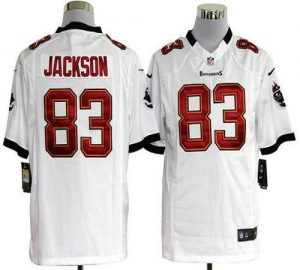 Nike Buccaneers #83 Vincent Jackson White Men's Embroidered NFL Game Jersey
