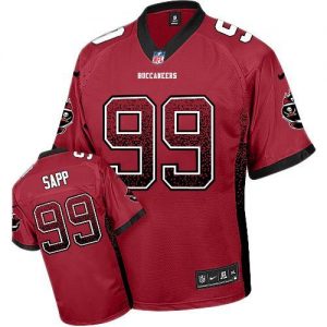 Nike Buccaneers #99 Warren Sapp Red Team Color Men's Embroidered NFL Elite Drift Fashion Jersey