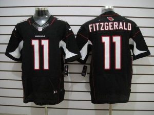 Nike Cardinals #11 Larry Fitzgerald Black Alternate Men's Embroidered NFL Elite Jersey