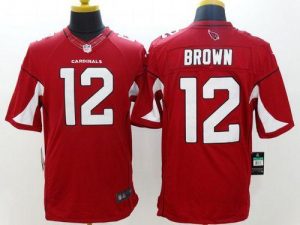 Nike Cardinals #12 John Brown Red Team Color Men's Stitched NFL Limited Jersey