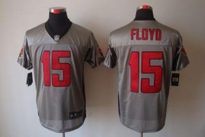 Nike Cardinals #15 Michael Floyd Grey Shadow Men's Embroidered NFL Elite Jersey