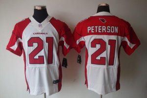 Nike Cardinals #21 Patrick Peterson White Men's Embroidered NFL Elite Jersey