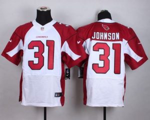 Nike Cardinals #31 David Johnson White Men's Stitched NFL Elite Jersey