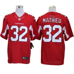 Nike Cardinals #32 Tyrann Mathieu Red Team Color Men's Embroidered NFL Elite Jersey