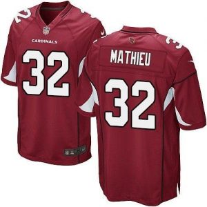 Nike Cardinals #32 Tyrann Mathieu Red Team Color Men's Embroidered NFL Game Jersey