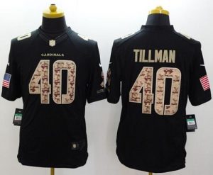 Nike Cardinals #40 Pat Tillman Black Men's Stitched NFL Limited Salute to Service Jersey