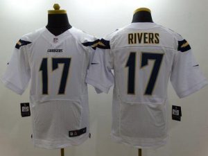 Nike Chargers #17 Philip Rivers White Men's Stitched NFL New Elite Jersey