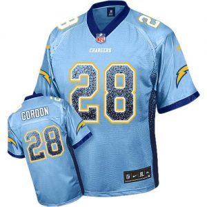 Nike Chargers #28 Melvin Gordon Electric Blue Alternate Men's Stitched NFL Elite Drift Fashion Jersey