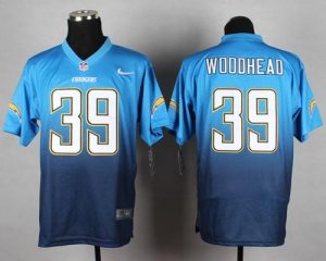 Nike Chargers #39 Danny Woodhead Navy Blue Electric Blue Men's Stitched NFL Elite Fadeaway Fashion Jersey