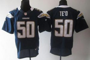 Nike Chargers #50 Manti Te'o Navy Blue Team Color Men's Embroidered NFL Elite Jersey