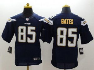 Nike Chargers #85 Antonio Gates Navy Blue Team Color Men's Stitched NFL New Elite Jersey