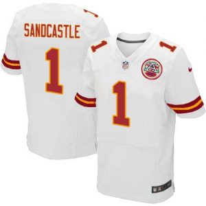 Nike Chiefs #1 Leon Sandcastle White Men's Stitched NFL Elite Jersey