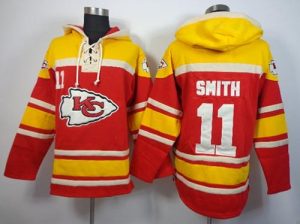 Nike Chiefs #11 Alex Smith Red Sawyer Hooded Sweatshirt NFL Hoodie