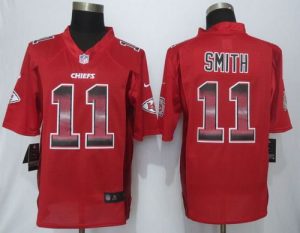 Nike Chiefs #11 Alex Smith Red Team Color Men's Stitched NFL Limited Strobe Jersey