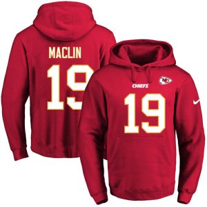 Nike Chiefs #19 Jeremy Maclin Red Name & Number Pullover NFL Hoodie