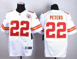 Nike Chiefs #22 Marcus Peters White Men's Stitched NFL Elite Jersey