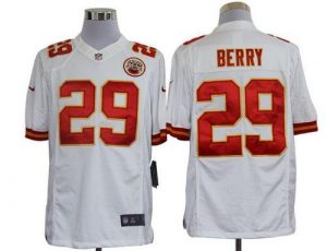 Nike Chiefs #29 Eric Berry White Men's Embroidered NFL Limited Jersey