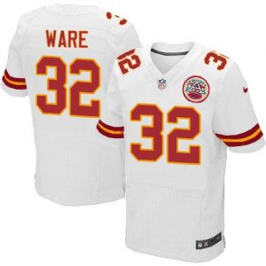 Nike Chiefs #32 Spencer Ware White Men's Stitched NFL Elite Jersey