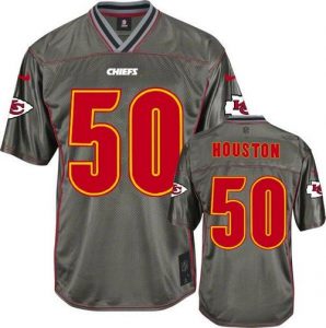 Nike Chiefs #50 Justin Houston Grey Men's Stitched NFL Elite Vapor Jersey