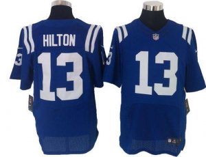 Nike Colts #13 T.Y. Hilton Royal Blue Team Color Men's Embroidered NFL Elite Jersey