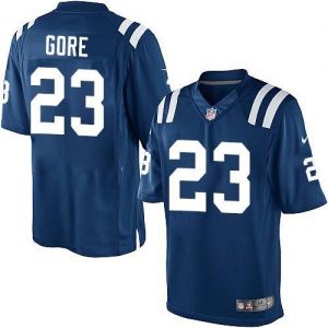 Nike Colts #23 Frank Gore Royal Blue Team Color Men's Stitched NFL Limited Jersey
