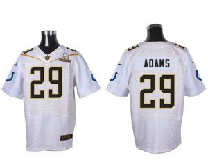 Nike Colts #29 Mike Adams White 2016 Pro Bowl Men's Stitched NFL Elite Jersey