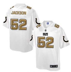 Nike Colts #52 D'Qwell Jackson White Men's NFL Pro Line Fashion Game Jersey