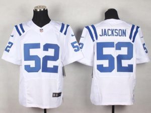 Nike Colts #52 D'Qwell Jackson White Men's Stitched NFL Elite Jersey
