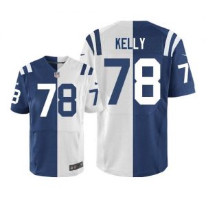 Nike Colts #78 Ryan Kelly Royal Blue White Men's Stitched NFL Elite Split Jersey