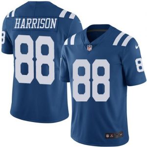 Nike Colts #88 Marvin Harrison Royal Blue Men's Stitched NFL Limited Rush Jersey
