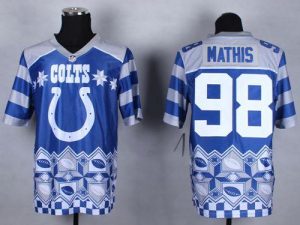 Nike Colts #98 Robert Mathis Royal Blue Men's Stitched NFL Elite Noble Fashion Jersey