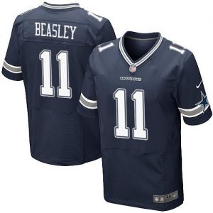 Nike Cowboys #11 Cole Beasley Navy Blue Team Color Men's Stitched NFL Elite Jersey