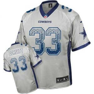 Nike Cowboys #33 Tony Dorsett Grey Men's Embroidered NFL Elite Drift Fashion Jersey