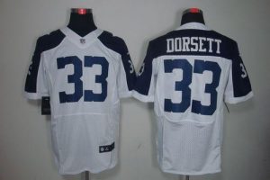 Nike Cowboys #33 Tony Dorsett White Thanksgiving Throwback Men's Embroidered NFL Elite Jersey