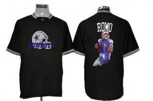 Nike Cowboys #9 Tony Romo Black Men's NFL Game All Star Fashion Jersey
