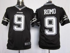 Nike Cowboys #9 Tony Romo Black Shadow Men's Embroidered NFL Game Jersey
