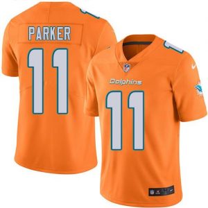 Nike Dolphins #11 DeVante Parker Orange Youth Stitched NFL Limited Rush Jersey
