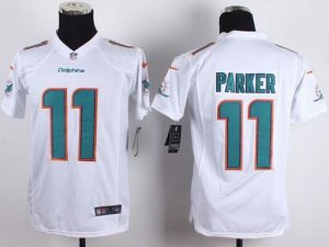 Nike Dolphins #11 DeVante Parker White Youth Stitched NFL New Elite Jersey