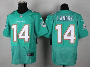 Nike Dolphins #14 Jarvis Landry Aqua Green Team Color Men's Stitched NFL New Elite Jersey