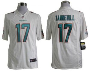 Nike Dolphins #17 Ryan Tannehill White Men's Embroidered NFL Game Jersey
